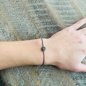 David Yurman small pave blue sapphire bracelet